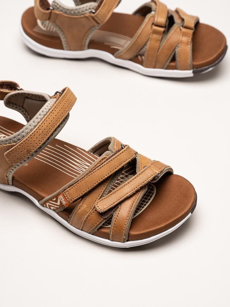 Green Comfort - Corsica W - Ljusbrun sandal i mjukt skinn