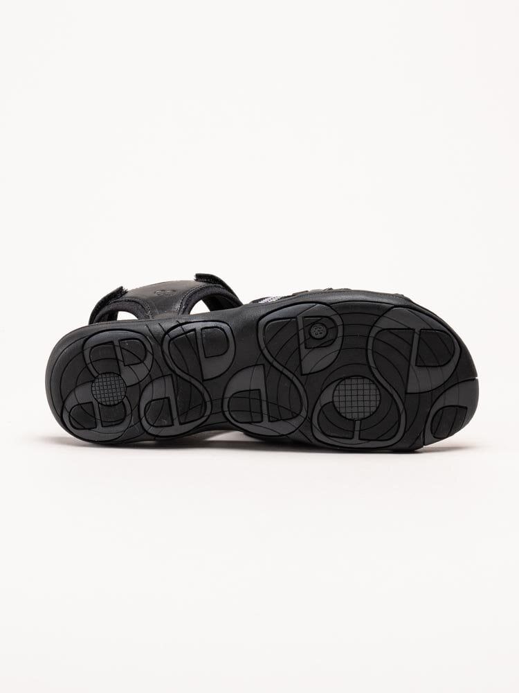 Green Comfort - Corsica W - Svarta sandaler i mjukt skinn