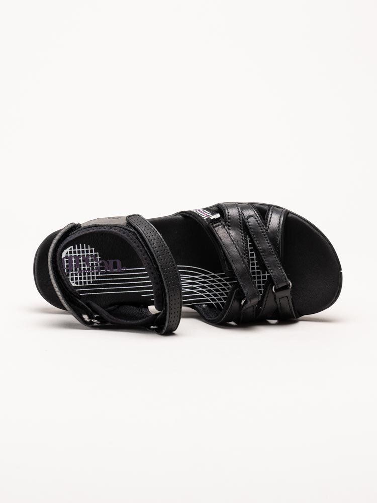 Green Comfort - Corsica W - Svarta sandaler i mjukt skinn