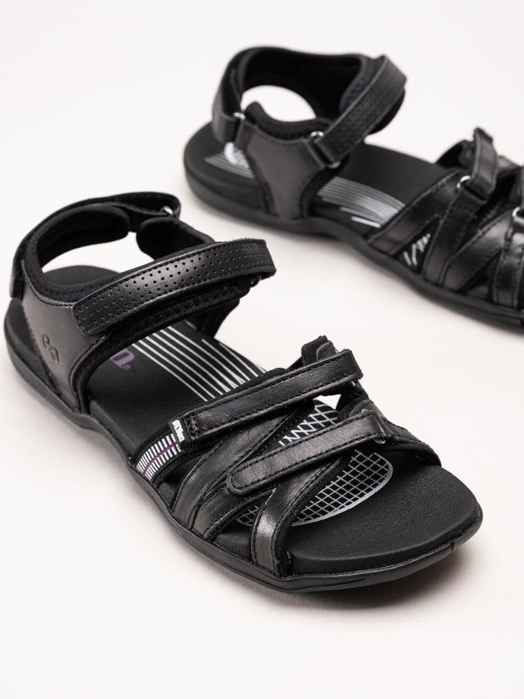 Green Comfort - Corsica W - Svarta sandaler i mjukt skinn