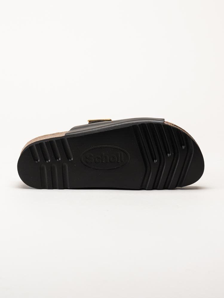 Scholl - Monterey - Svarta slip in sandaler i skinn