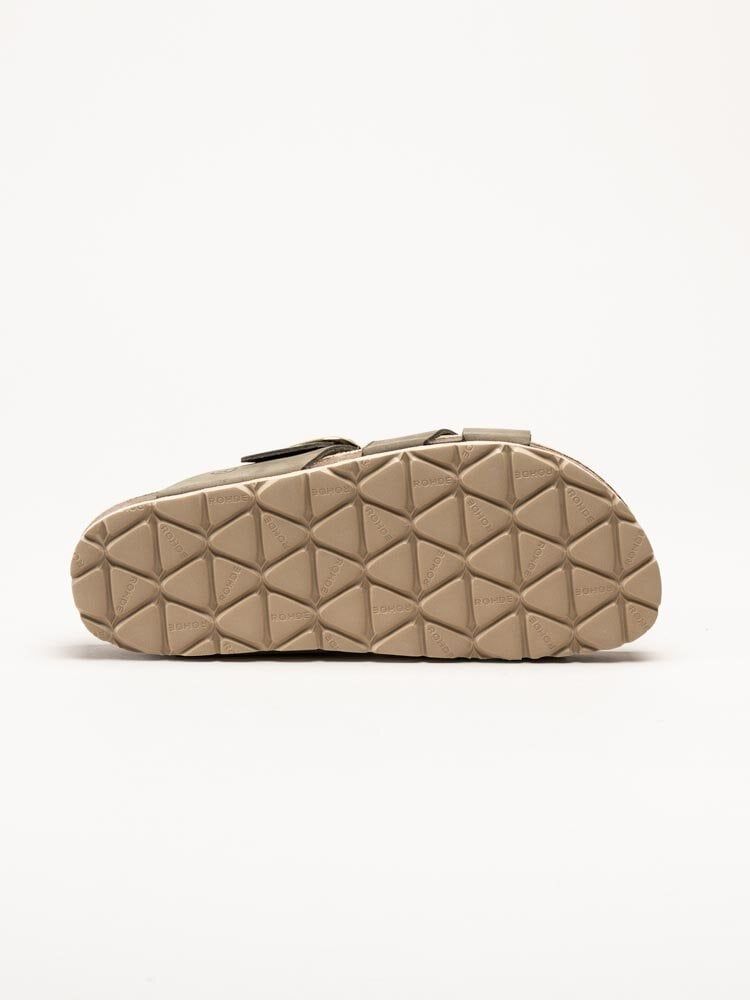 Rohde - Elba - Olivgröna slip in sandaler i nubuck