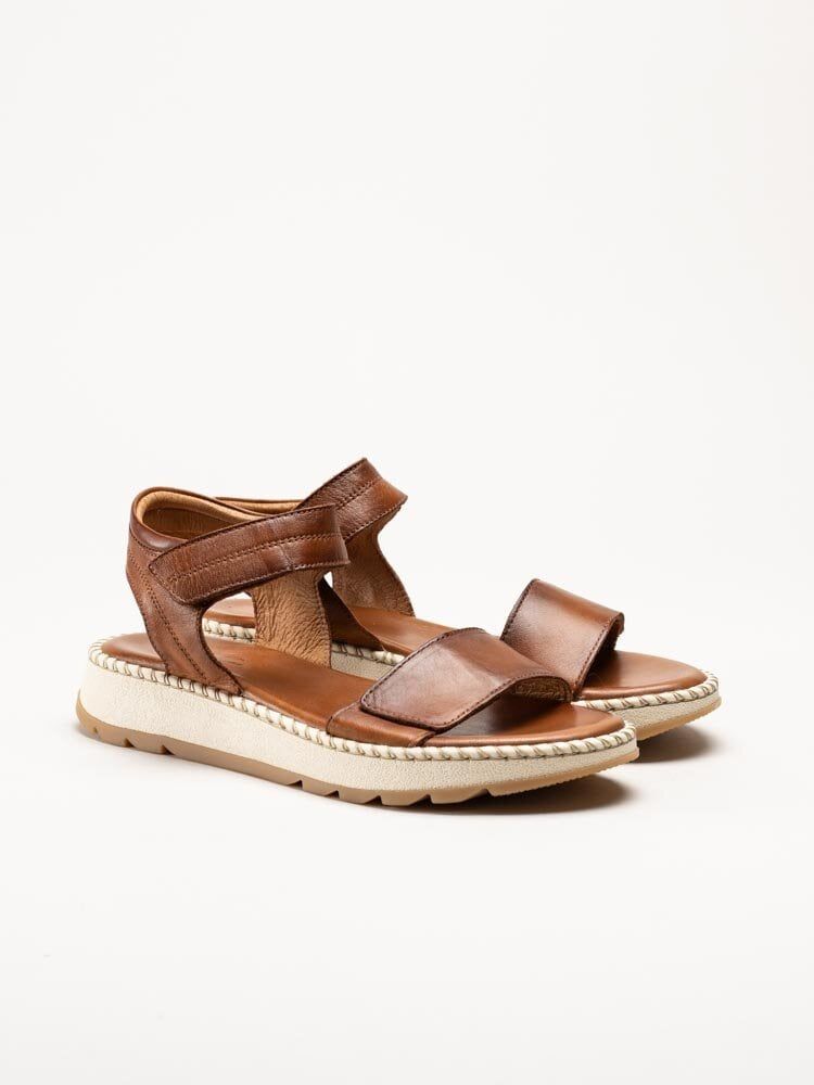 Rosa Negra - Bruna sandaler i skinn