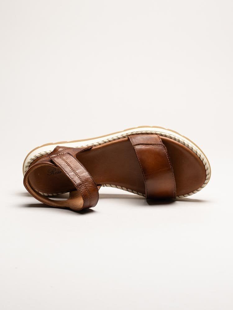 Rosa Negra - Bruna sandaler i skinn
