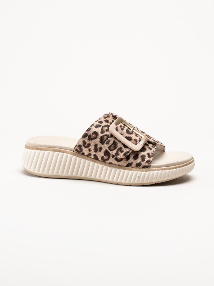 Jana - Leopardmönstrade slip in tofflor