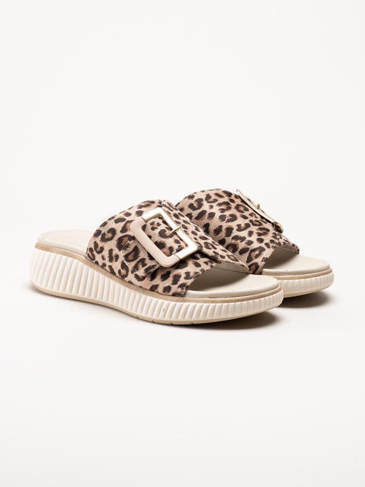 Jana - Leopardmönstrade slip in tofflor