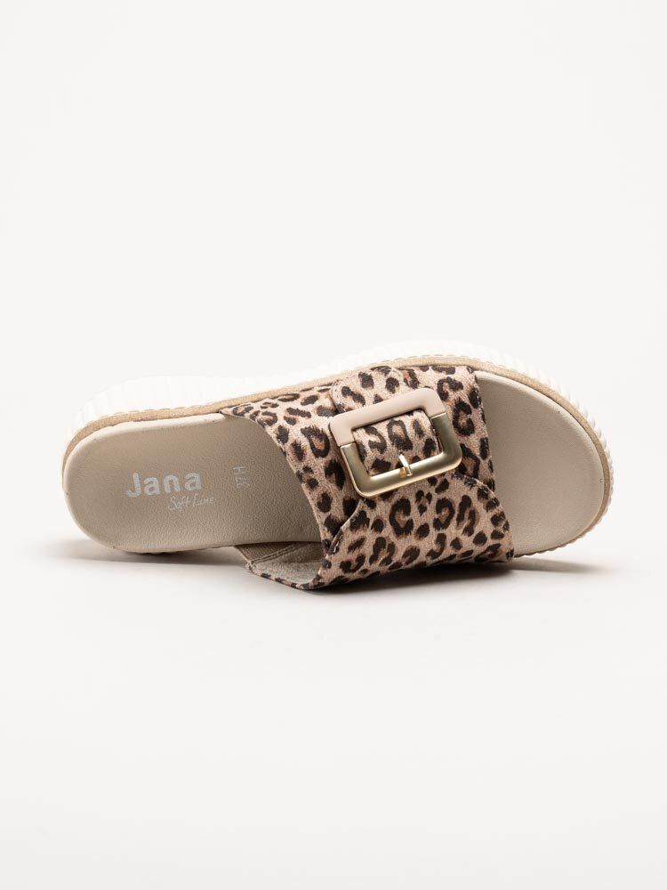 Jana - Leopardmönstrade slip in tofflor