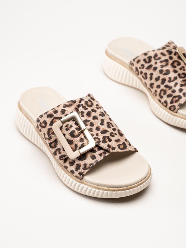 Jana - Leopardmönstrade slip in tofflor