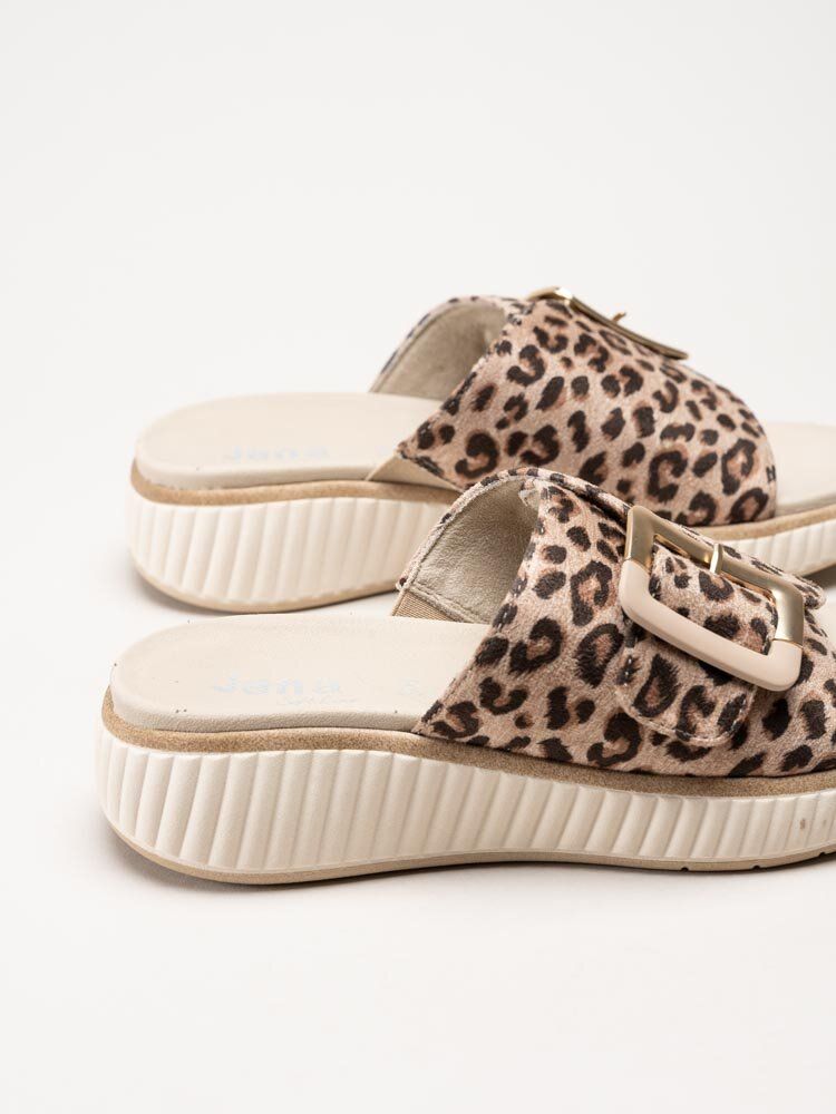 Jana - Leopardmönstrade slip in tofflor