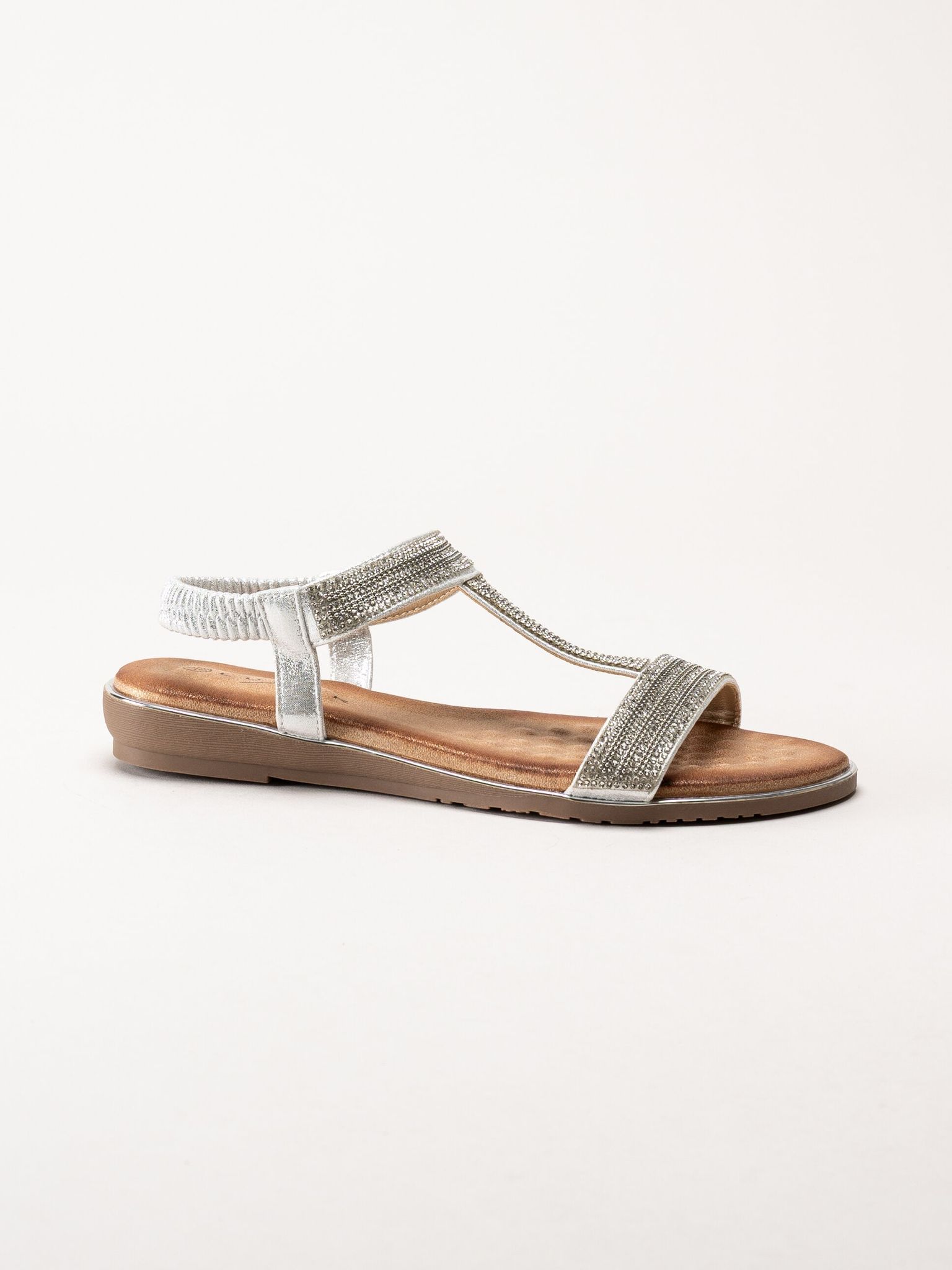 Lunar - 246ESTA - Silver strassandaler med T-sleif