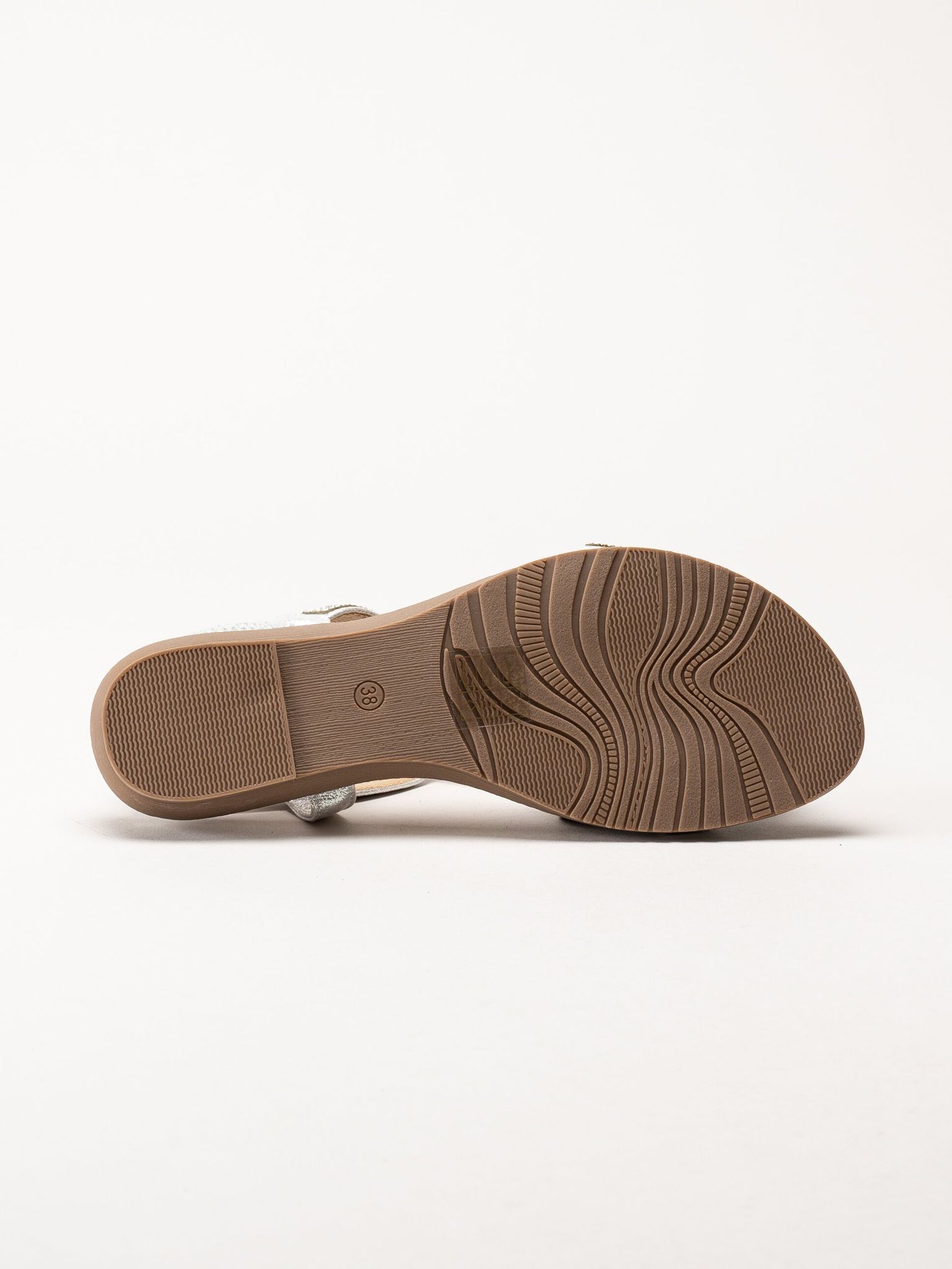 Lunar - 246ESTA - Silver strassandaler med T-sleif