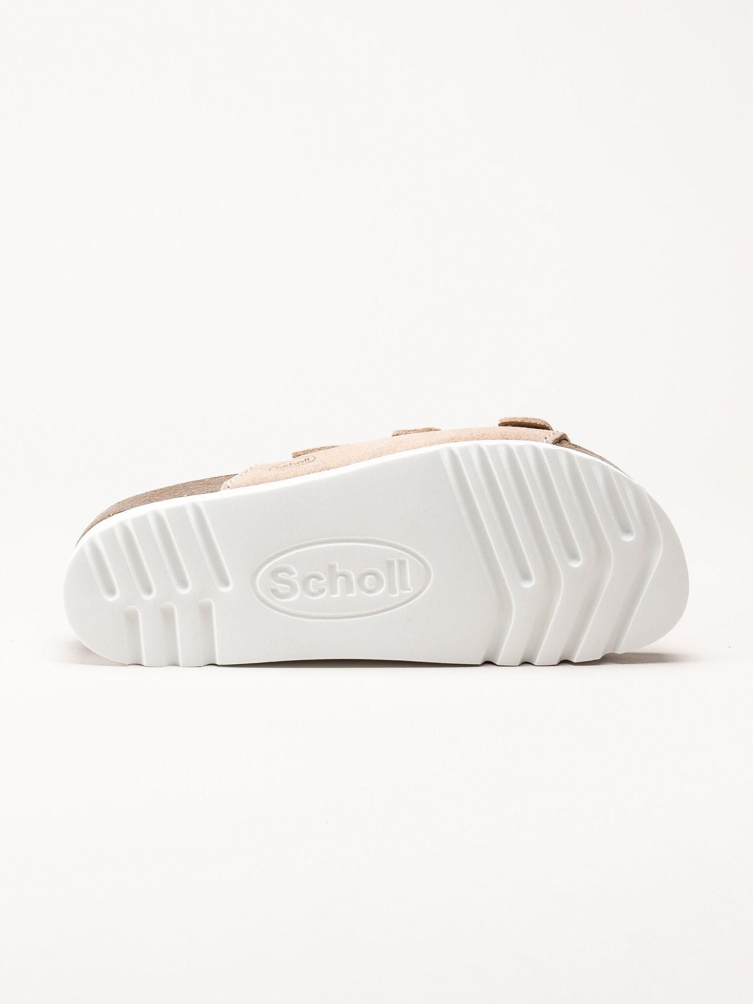 Scholl - Rio WG AD - Ljusrosa slip in sandaler i mocka
