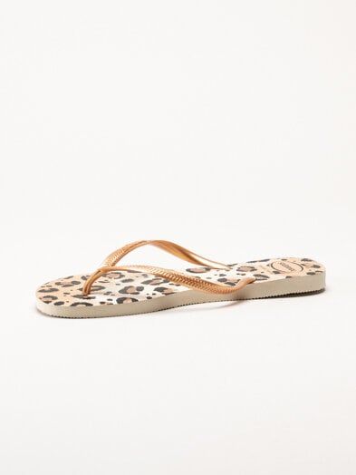 Havaianas - Slim Animals - Leopardmönstrade flip-flops
