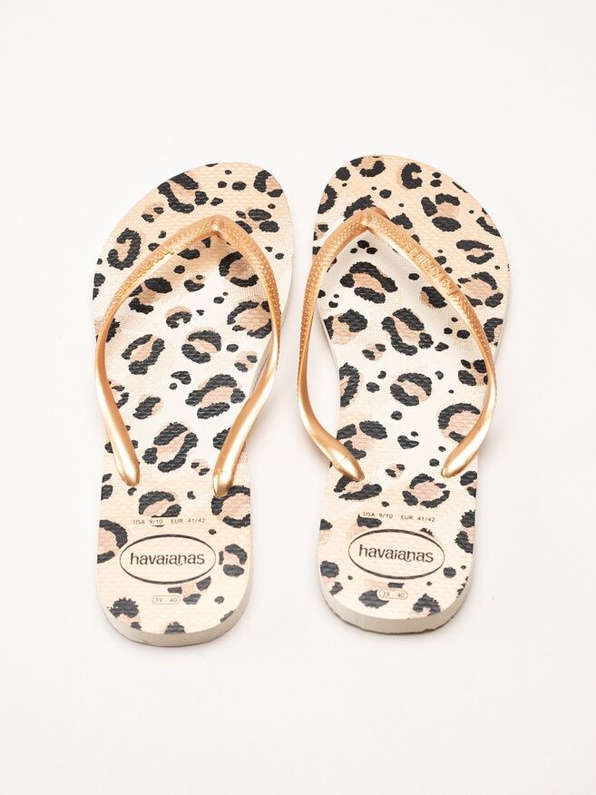 Havaianas - Slim Animals - Leopardmönstrade flip-flops