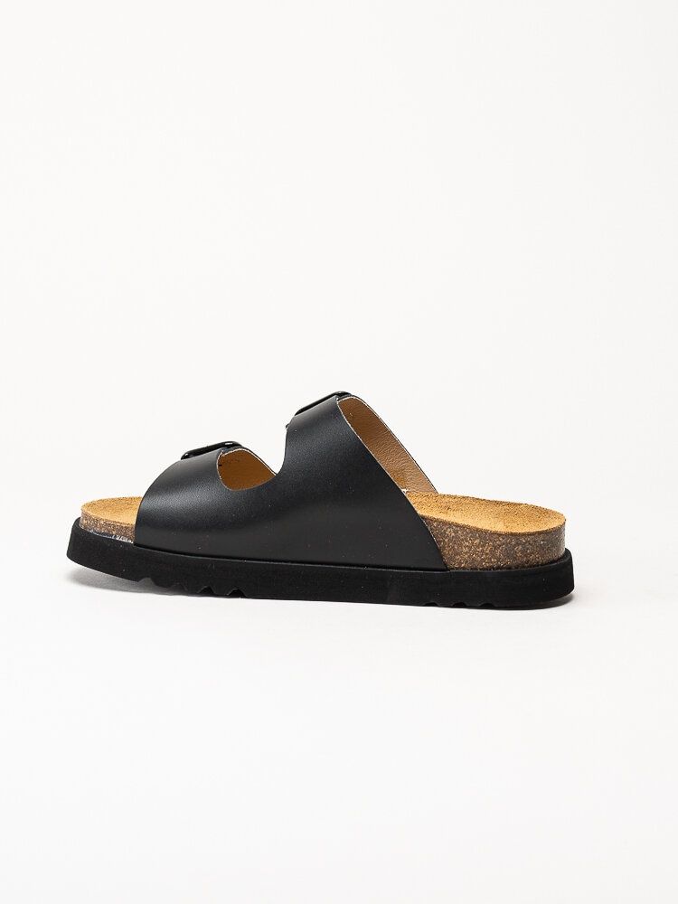 Scholl - Malerra AD - Svarta slip in sandaler i skinn