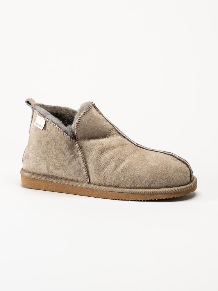 Shepherd - Annie - Grå slip on fårskinnstofflor