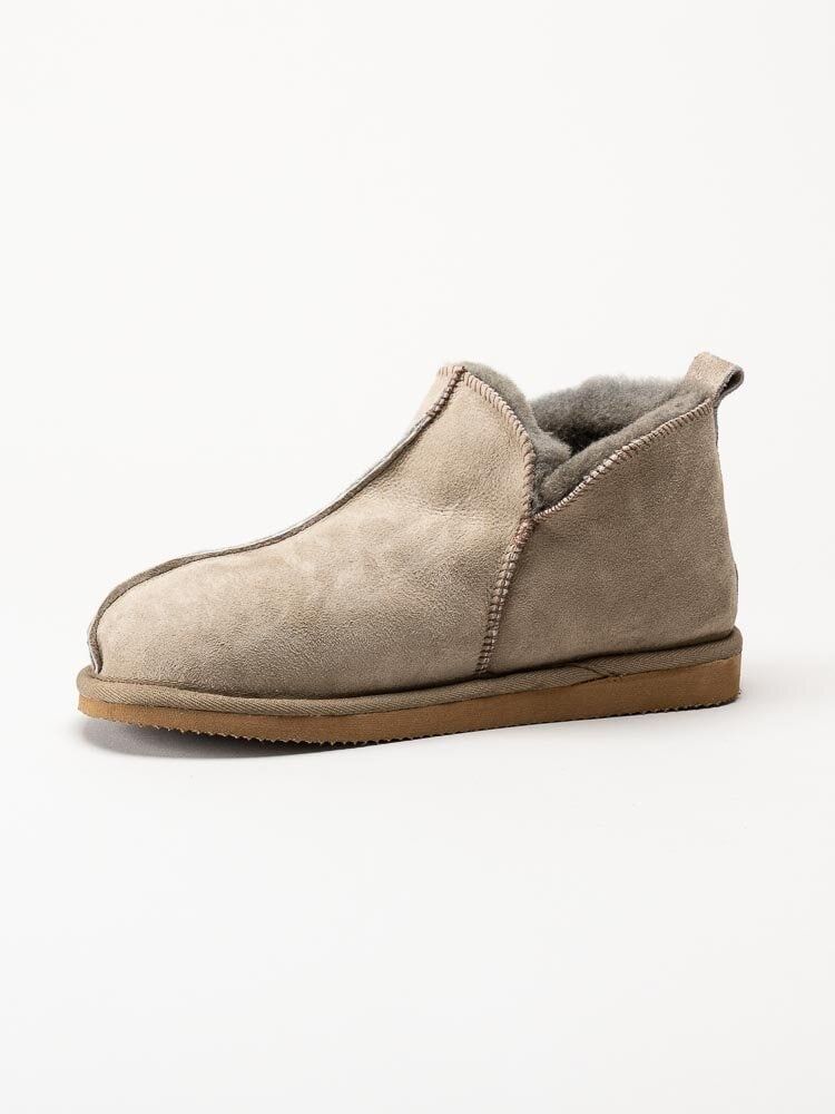 Shepherd - Annie - Grå slip on fårskinnstofflor