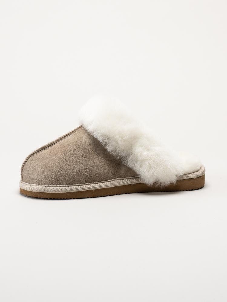 Shepherd - Jessica - Grå slip in fårskinnstofflor