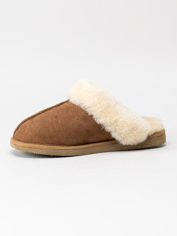 Shepherd - Jessica - Ljusbruna slip in fårskinnstofflor