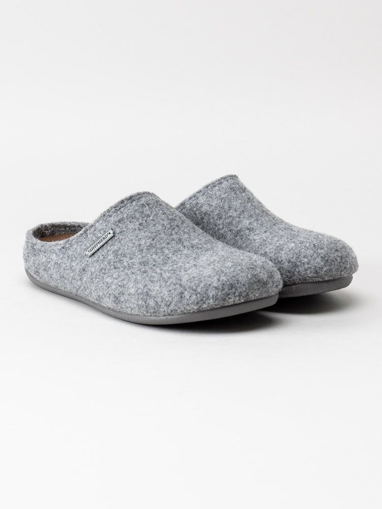 Shepherd - Cilla - Grå slip in tofflor i ull