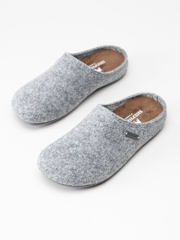 Shepherd - Cilla - Grå slip in tofflor i ull