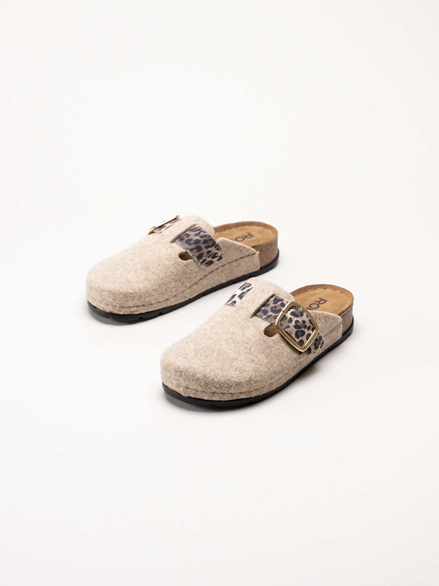 Rohde - D.Soave - Beige tofflor i filt