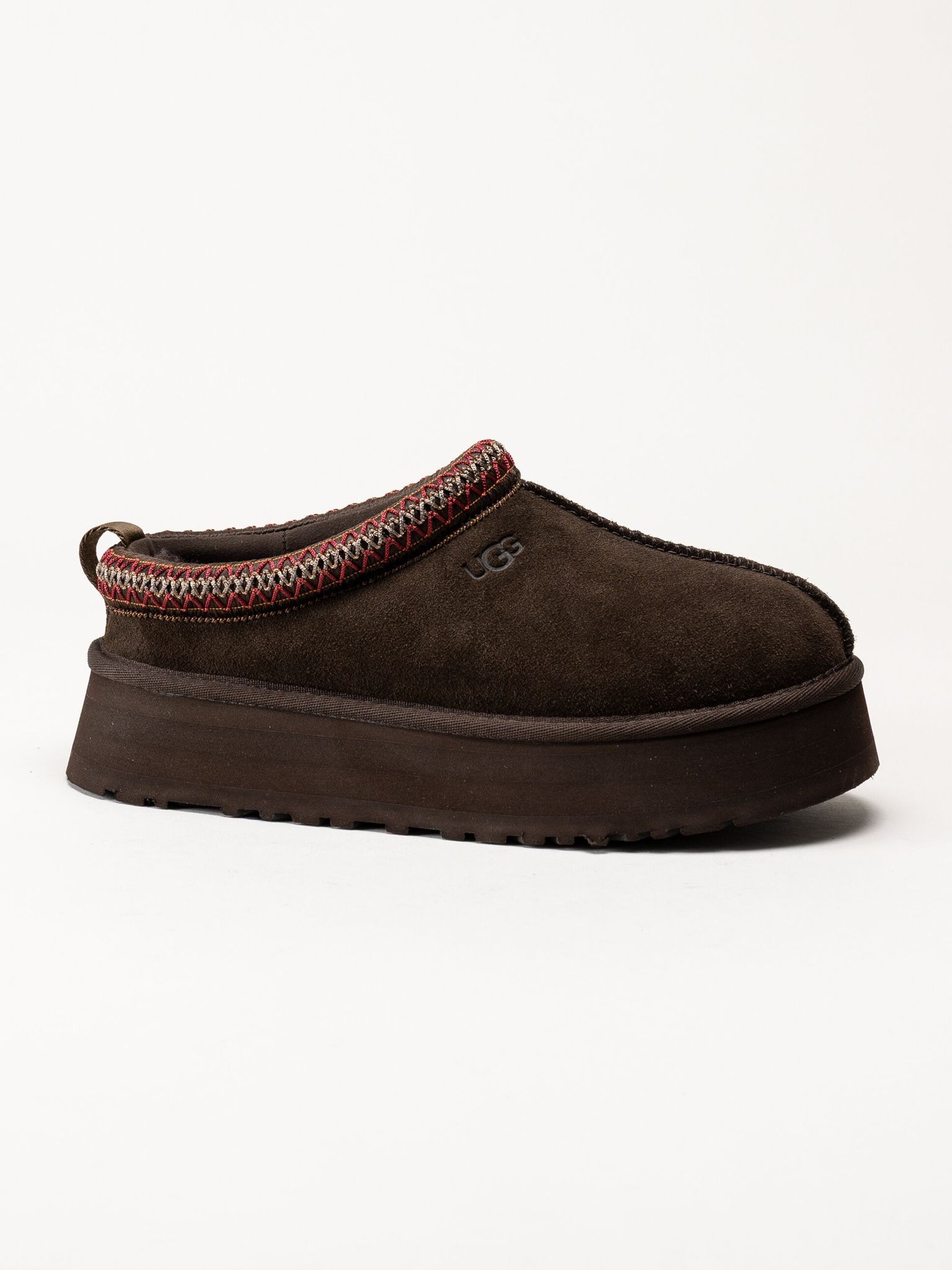 UGG - W Tazz II - Mörkbruna fårskinnsfodrade tofflor