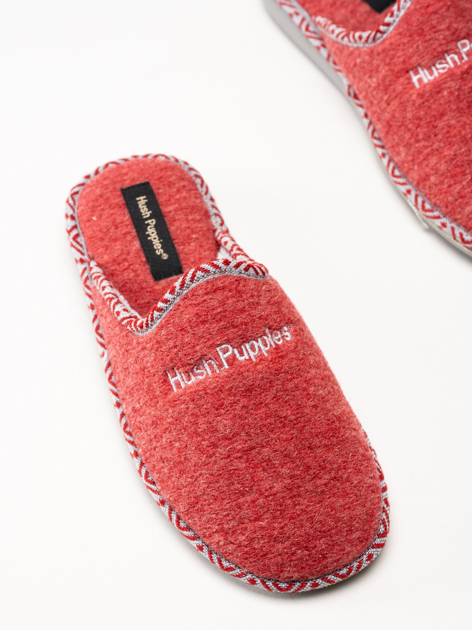 Hush Puppies - Women´s Lola - Röda tofflor i filt
