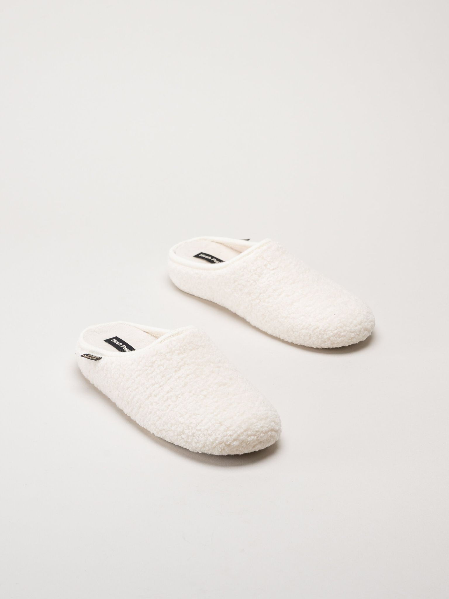 Hush Puppies - Women´s Lunia - Offwhite fodrade tofflor