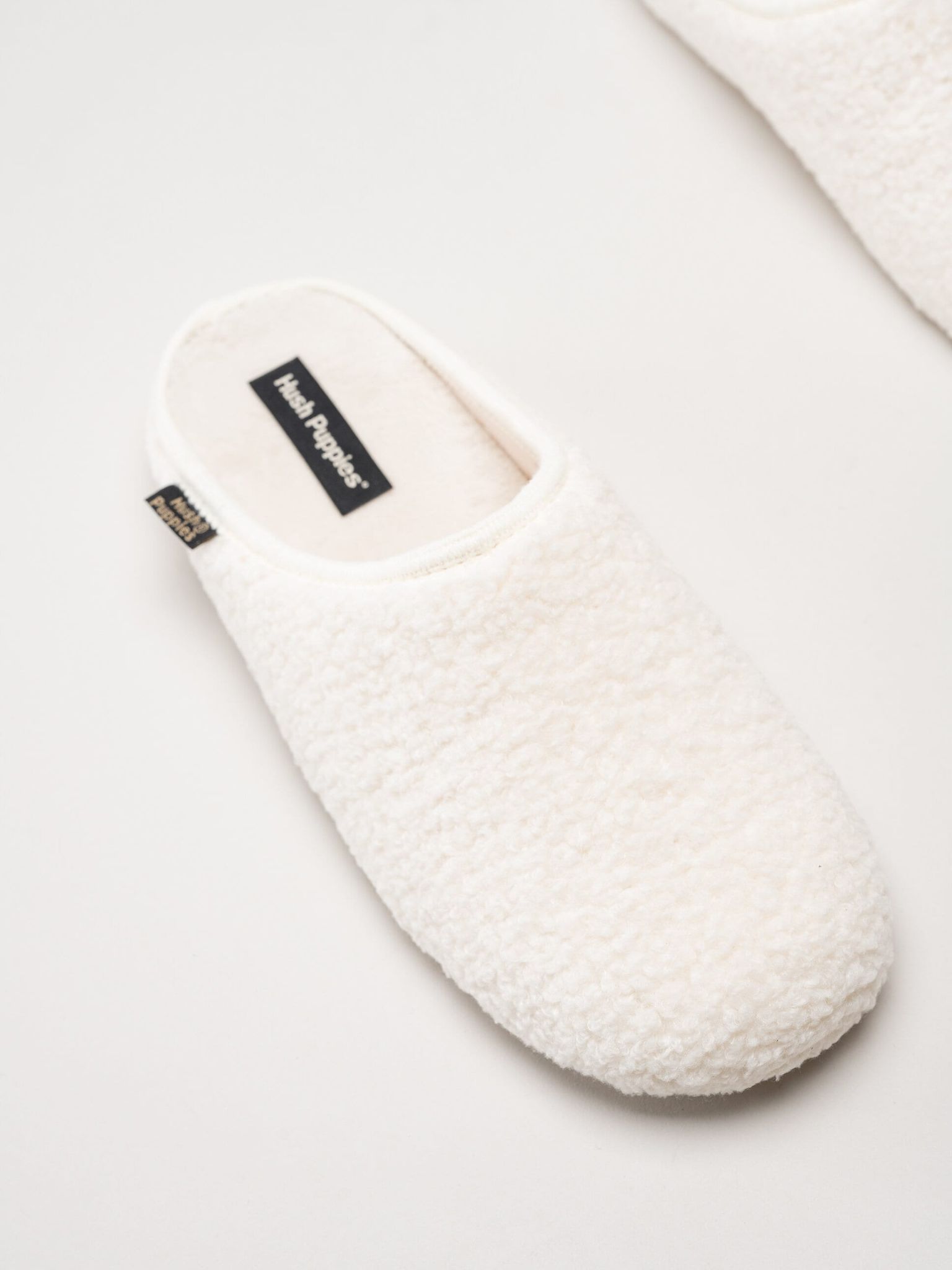 Hush Puppies - Women´s Lunia - Offwhite fodrade tofflor