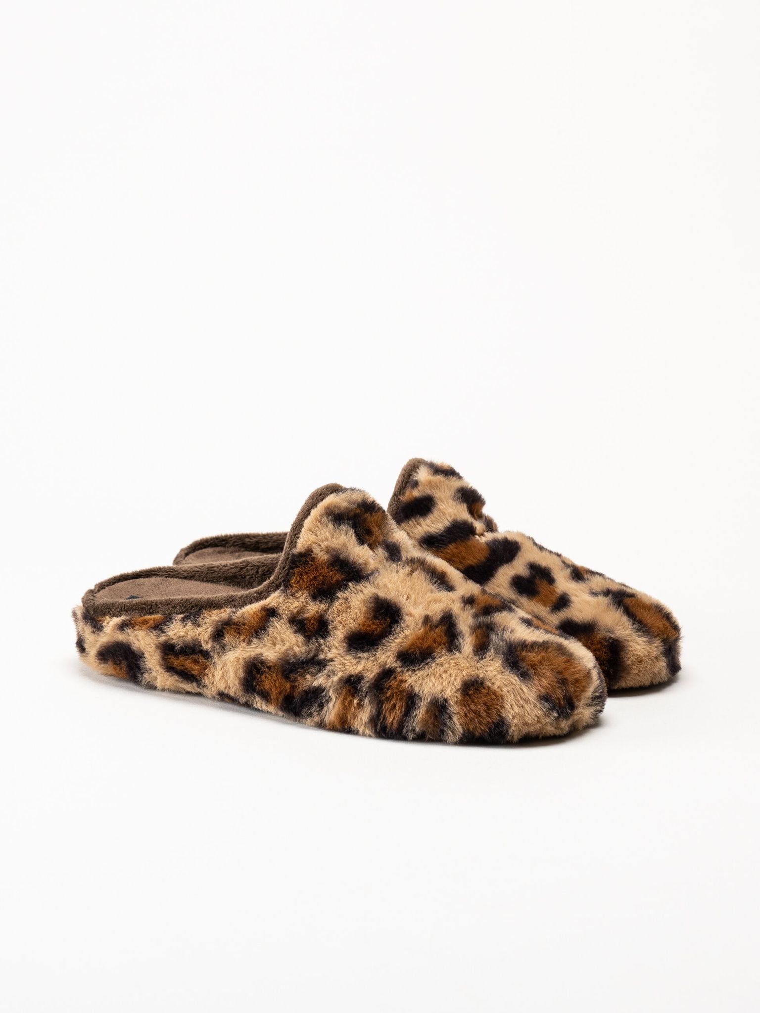 Hush Puppies - Women´s Olivia - Bruna leopardmönstrade tofflor