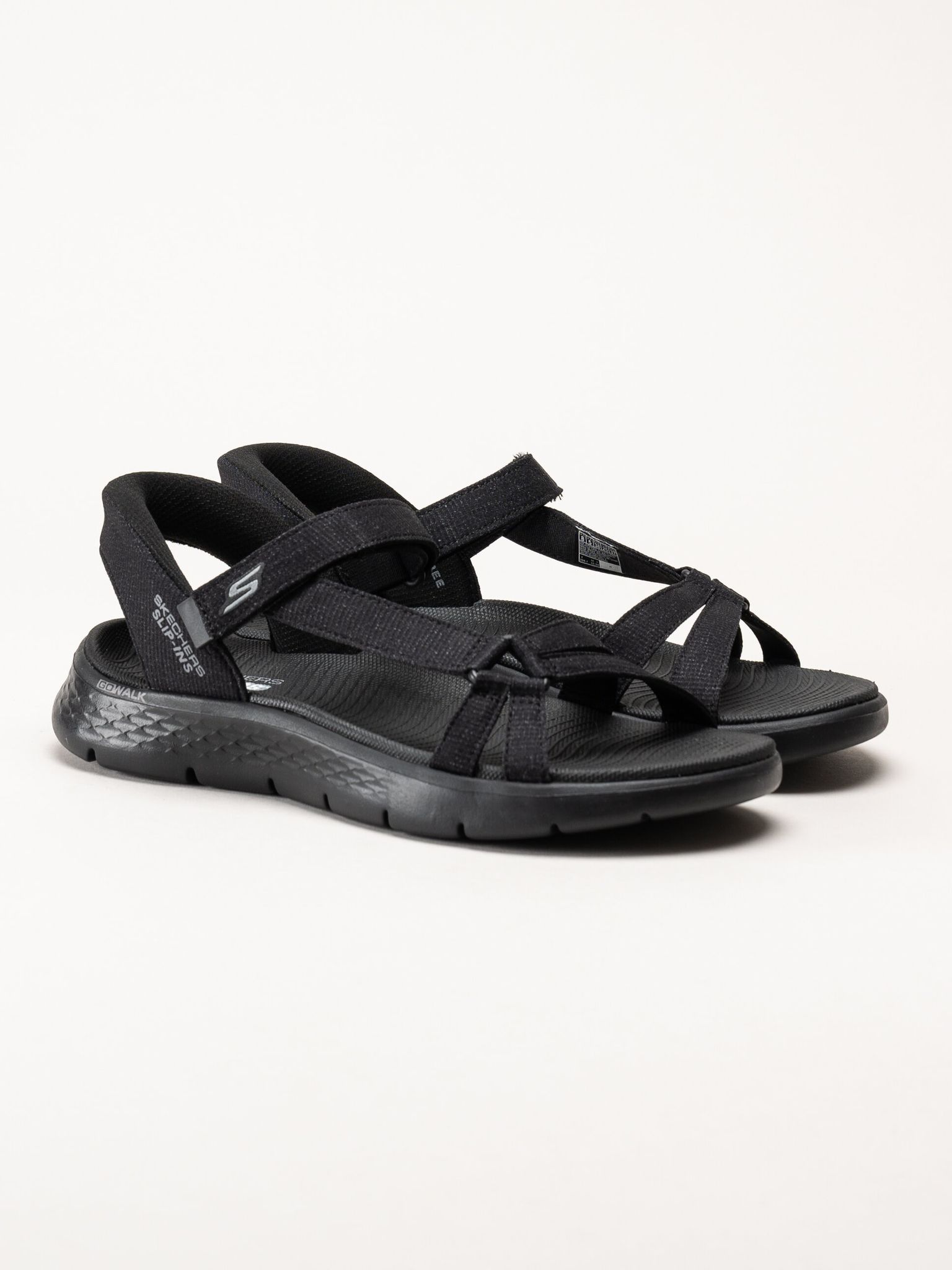 Skechers - Go Walk Flex Sandal - Svarta slip in sandaler