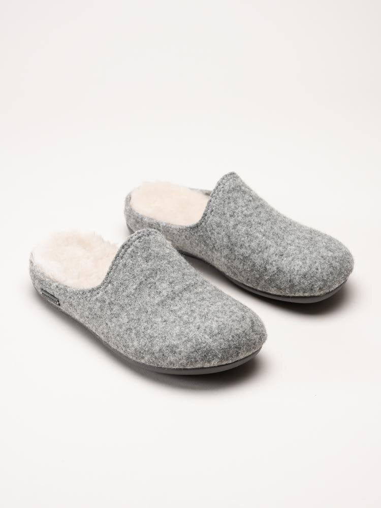 Shepherd - Fatima - Grå slip in tofflor i ullblandning