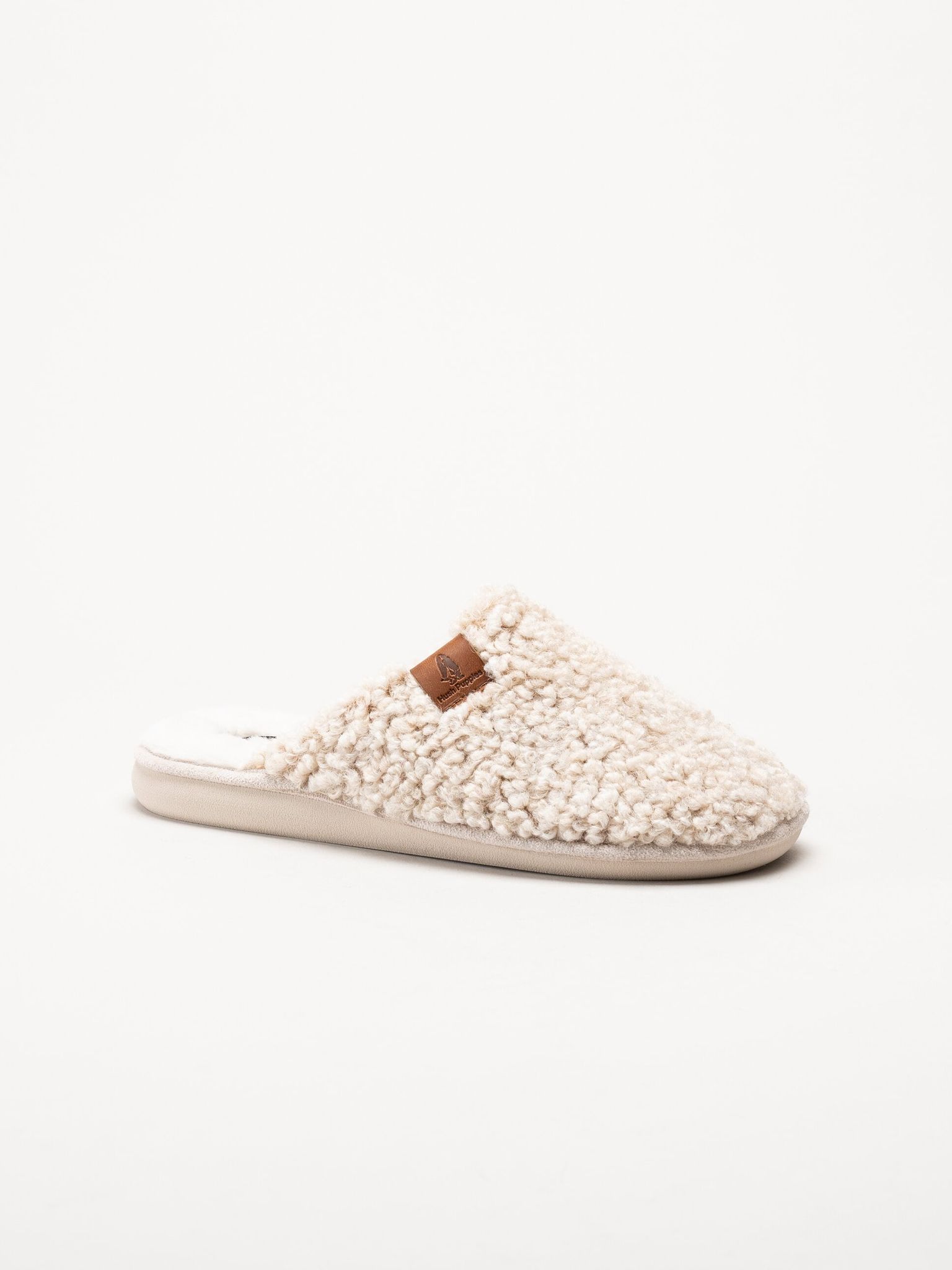 Hush Puppies - Women´s Imelda - Beiga tofflor i ullimitation