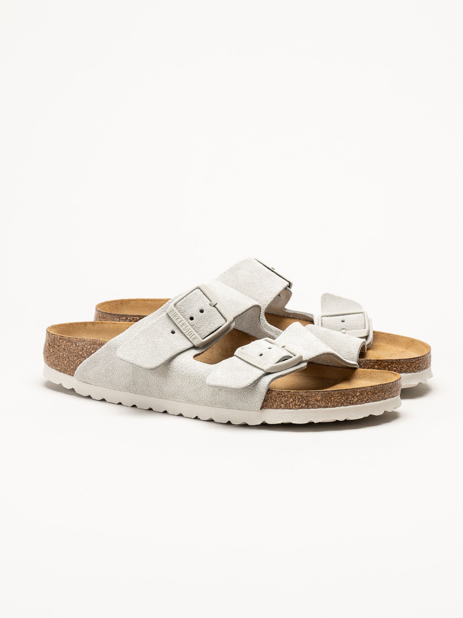 Birkenstock - Arizona - Ljusgrå sandaler