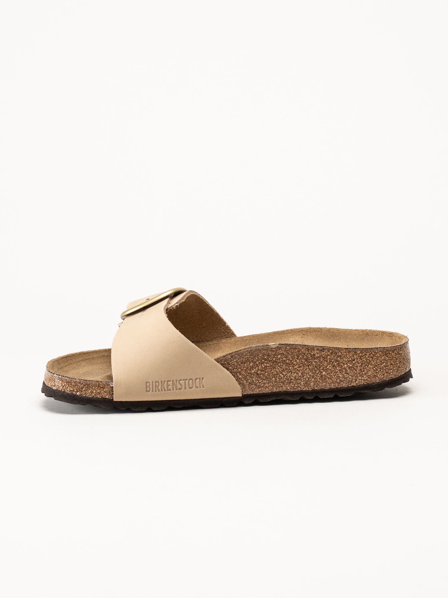 Birkenstock - Madrid Big Buckle - Beige sandaler
