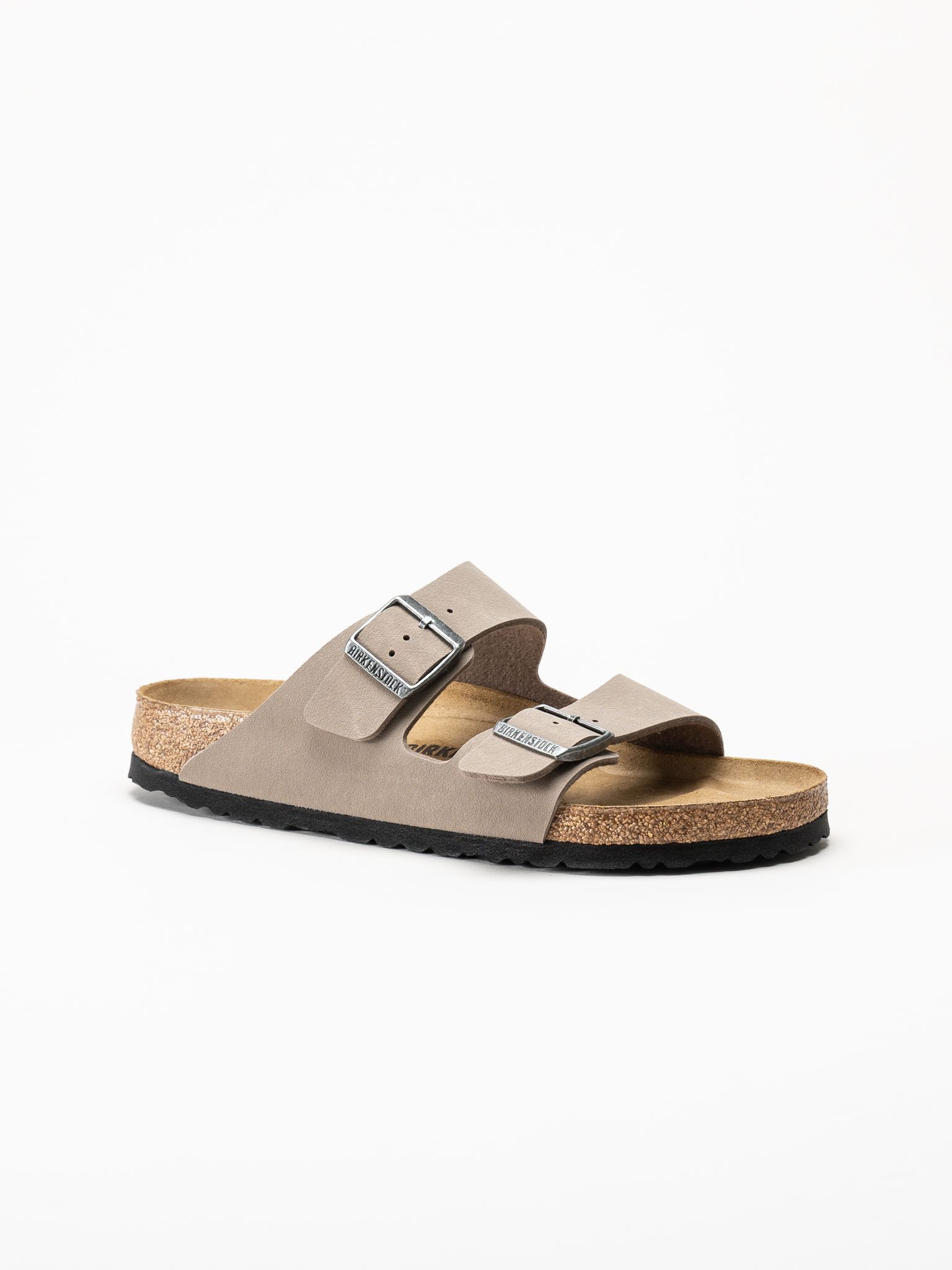Birkenstock - Arizona Birko-Flor - Beige slip in sandaler