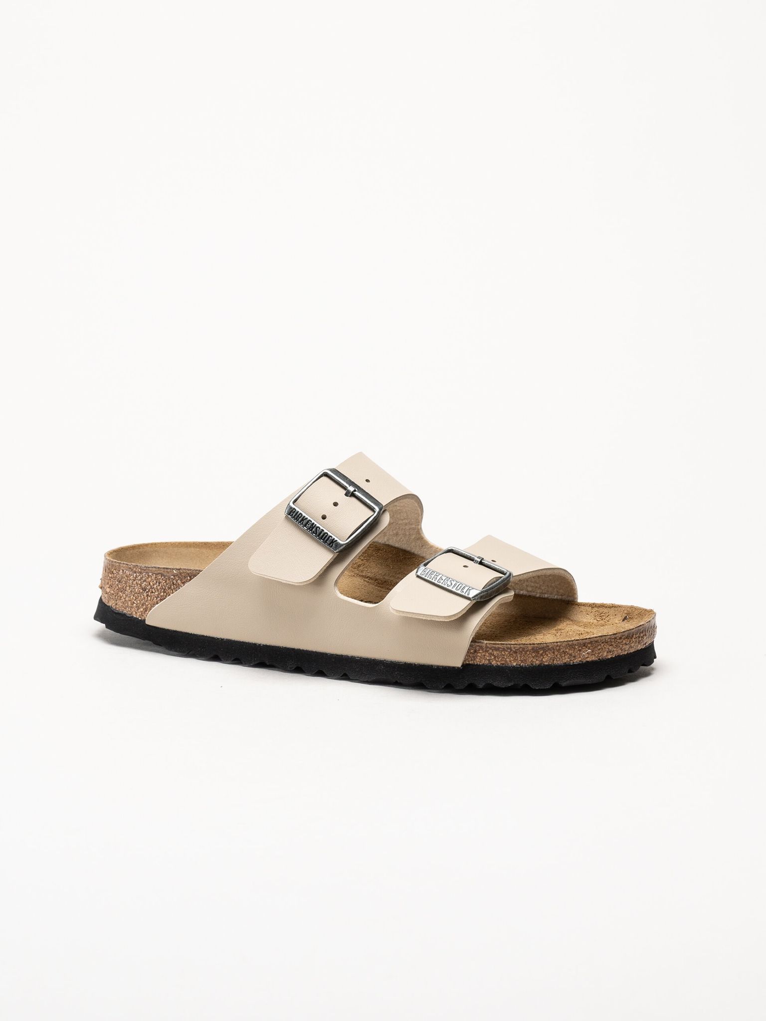Birkenstock - Arizona Birko-Flor - Beige slip in sandaler
