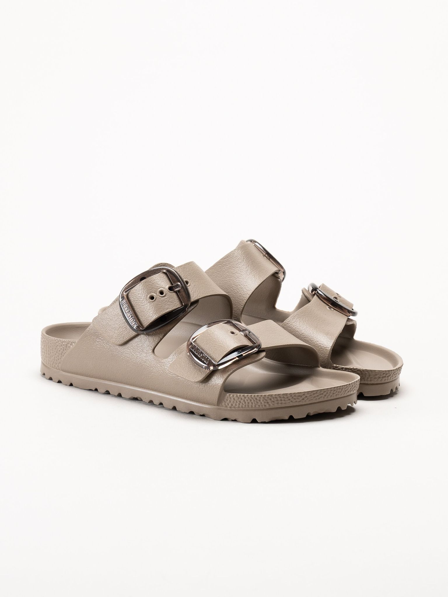 Birkenstock - Arizona Big Buckle - Bruna slip in sandaler med spännen
