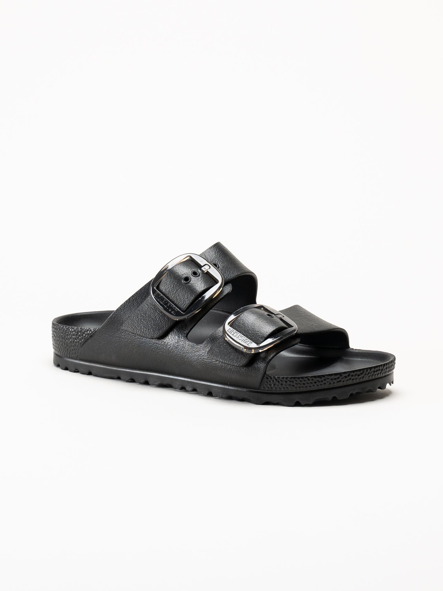 Birkenstock - Arizona Big Buckle - Svarta slip in sandaler med spännen