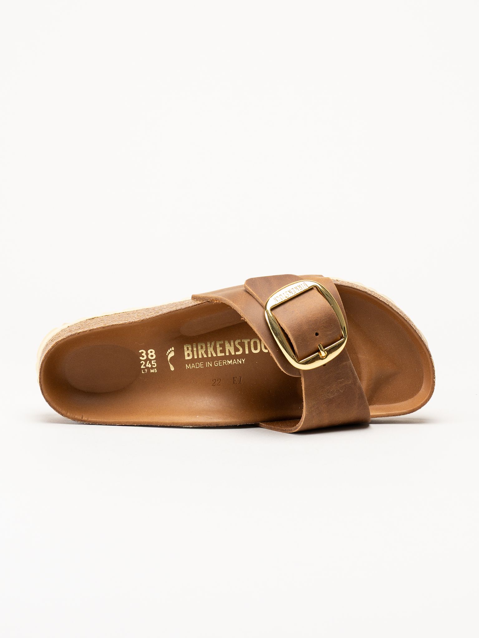 Birkenstock - Madrid Big Buckle - Bruna sandaler