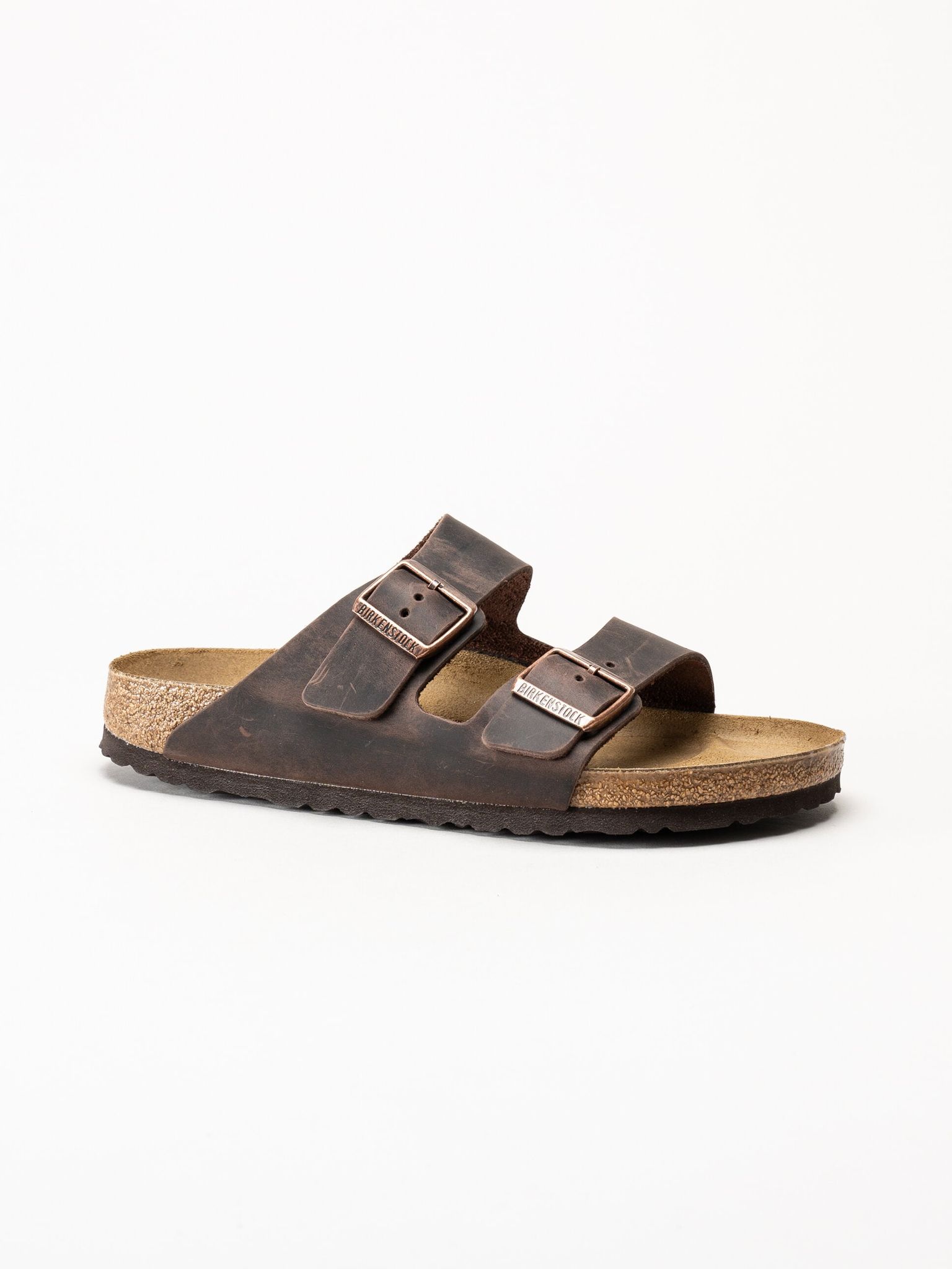 Birkenstock - Arizona oiled regular - Mörkbruna slip in sandaler
