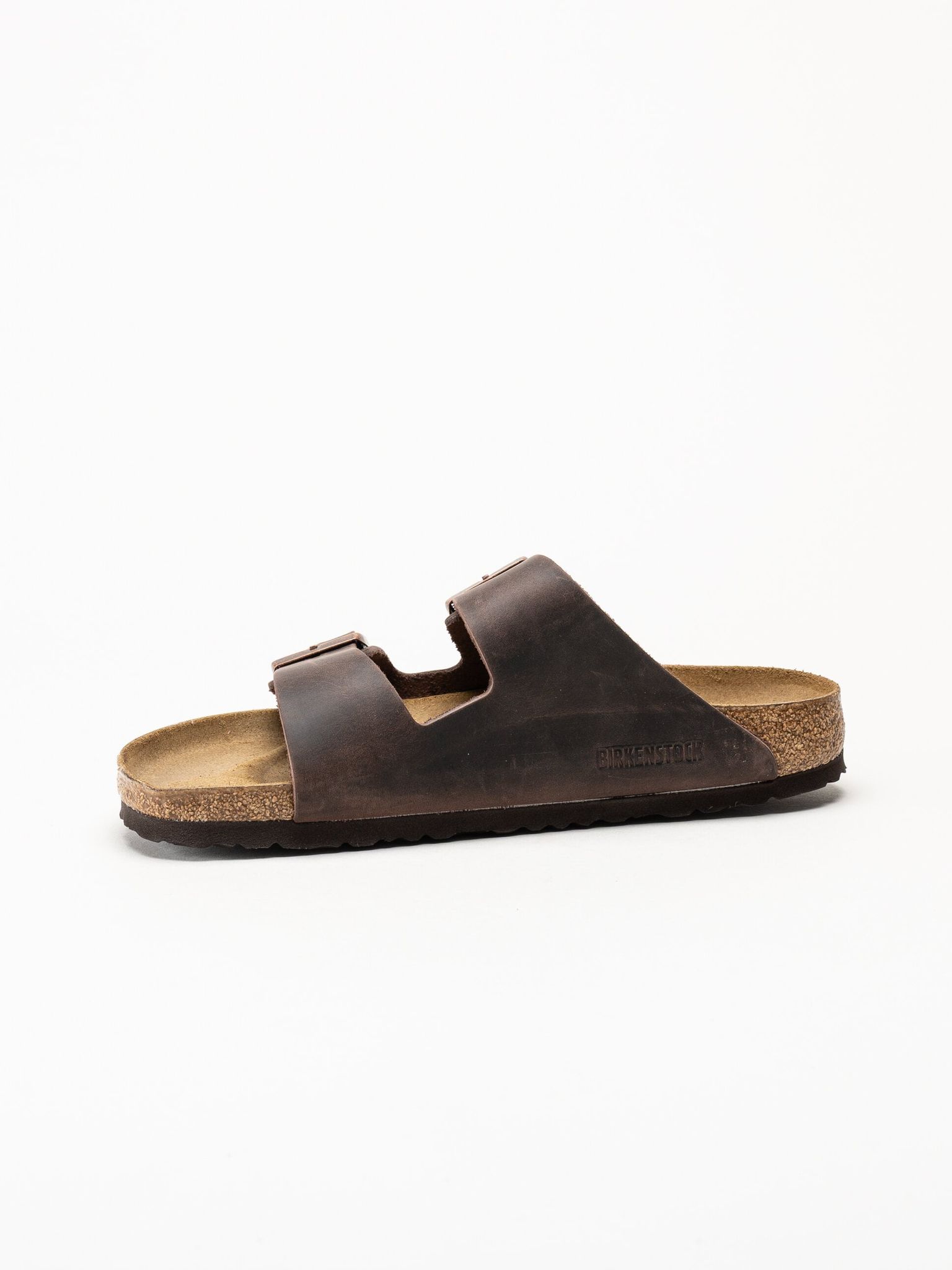 Birkenstock - Arizona oiled regular - Mörkbruna slip in sandaler
