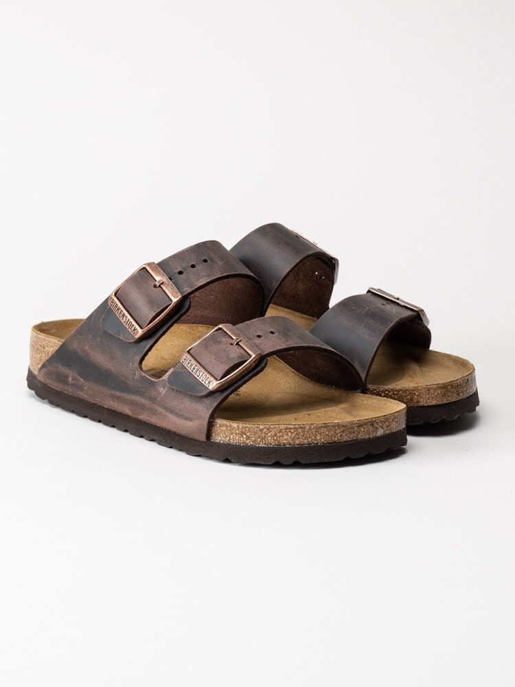 Birkenstock - Arizona - Mörkbruna slip in sandaler