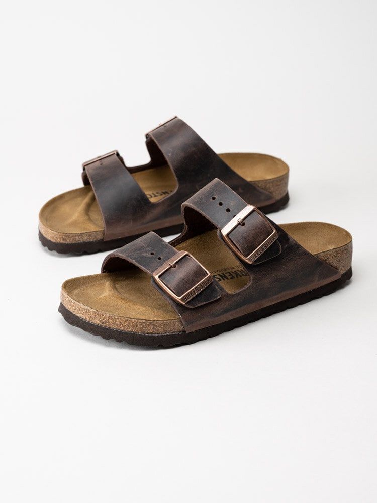 Birkenstock - Arizona - Mörkbruna slip in sandaler