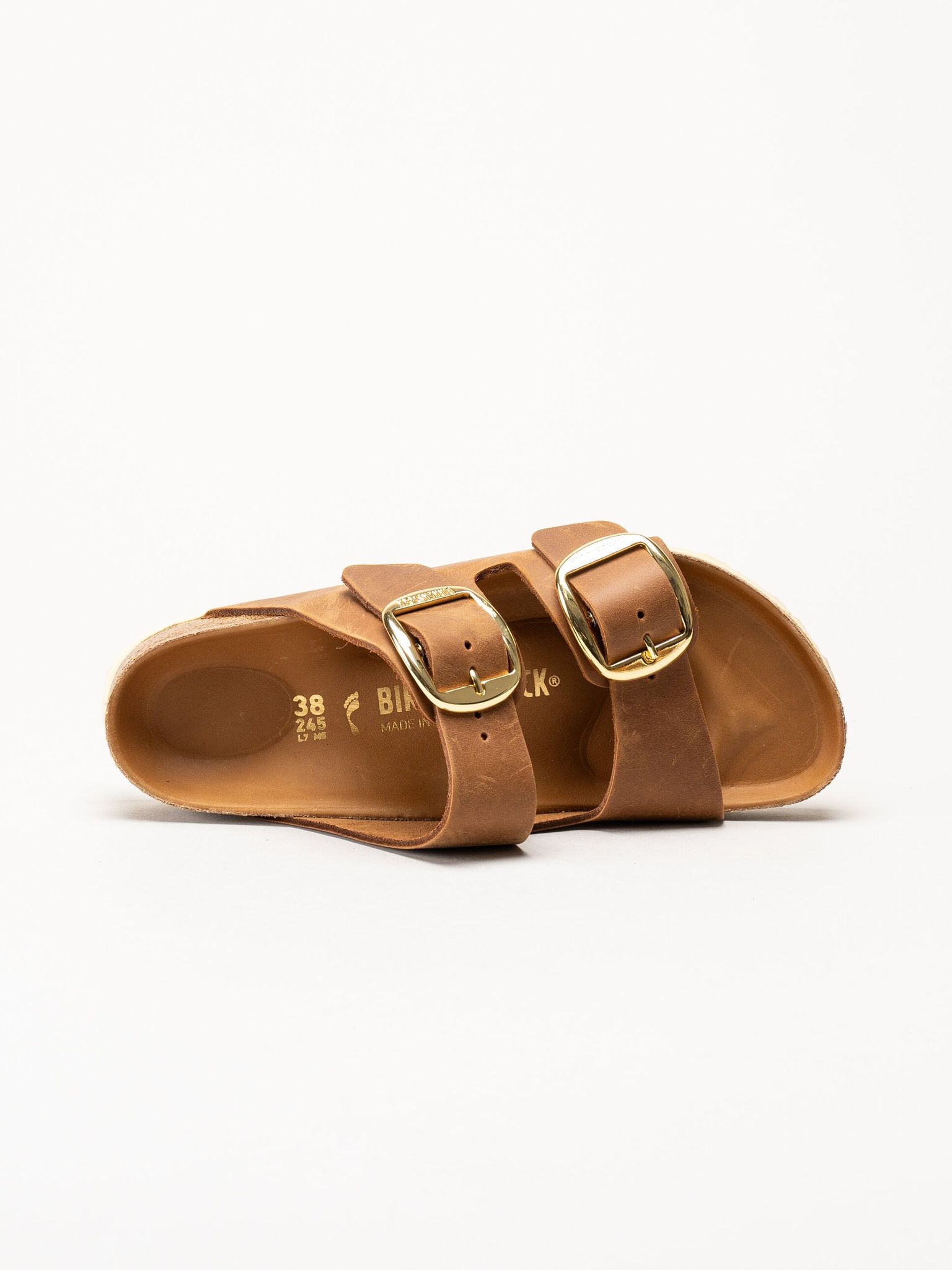 Birkenstock - Arizona Big Buckle - Ljusbruna slip in sandaler