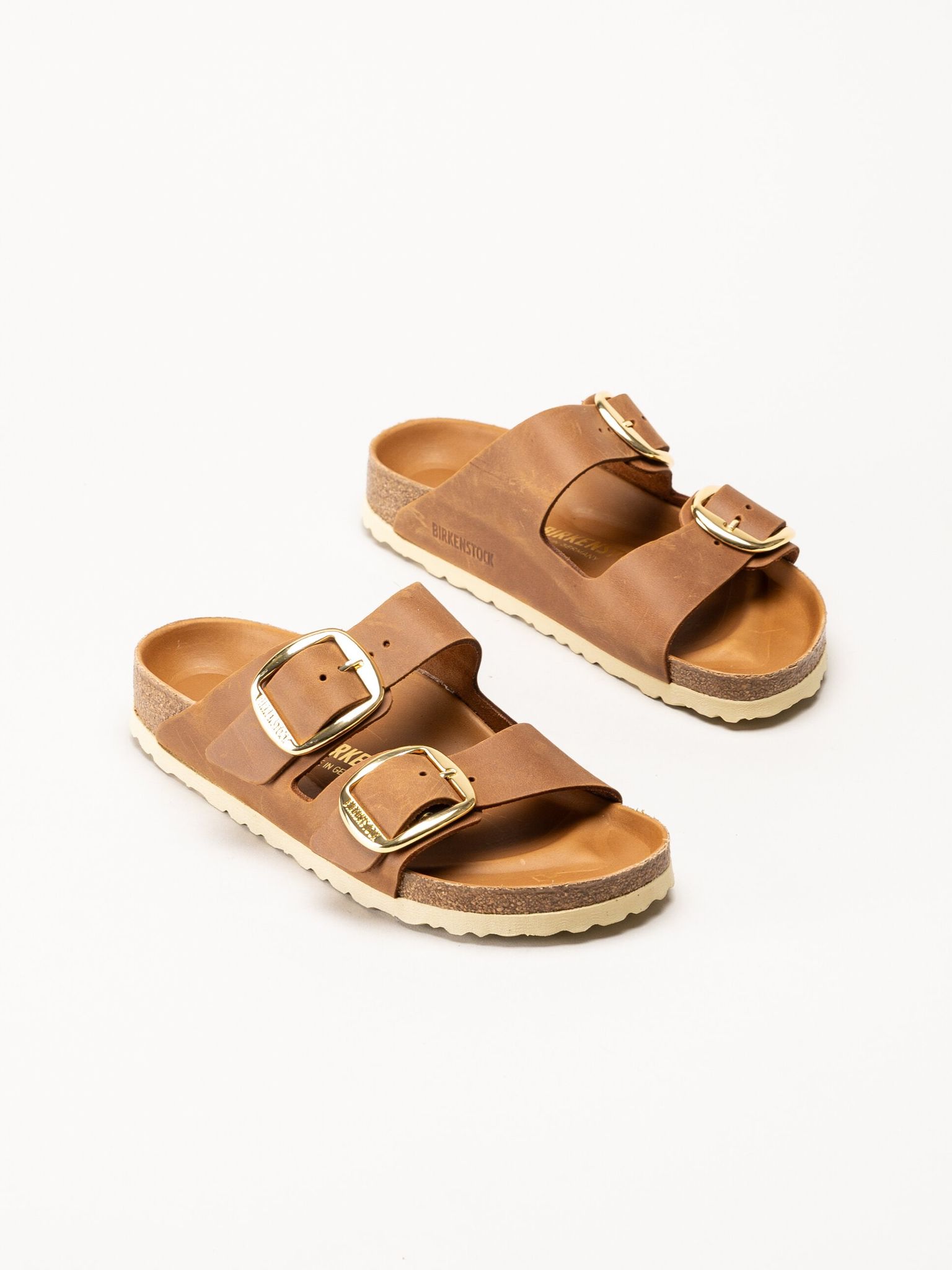 Birkenstock - Arizona Big Buckle - Ljusbruna slip in sandaler