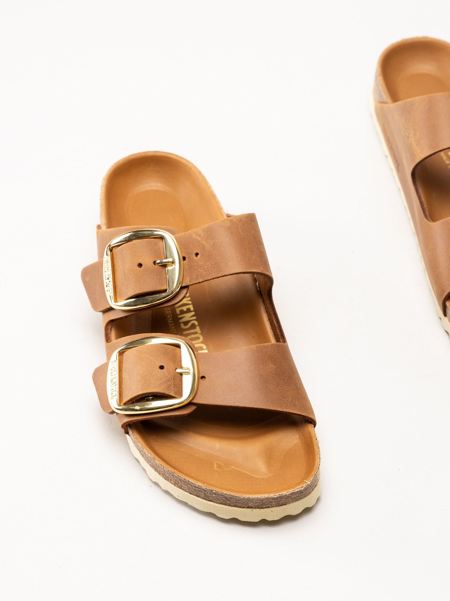 Birkenstock - Arizona Big Buckle - Ljusbruna slip in sandaler