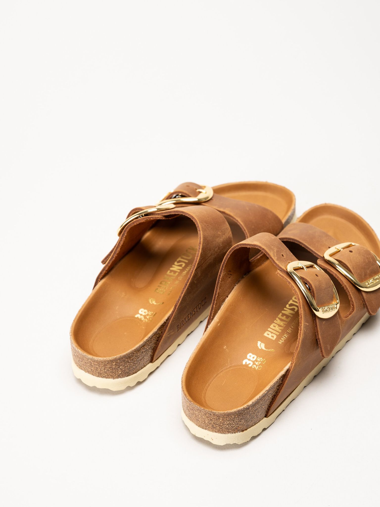 Birkenstock - Arizona Big Buckle - Ljusbruna slip in sandaler