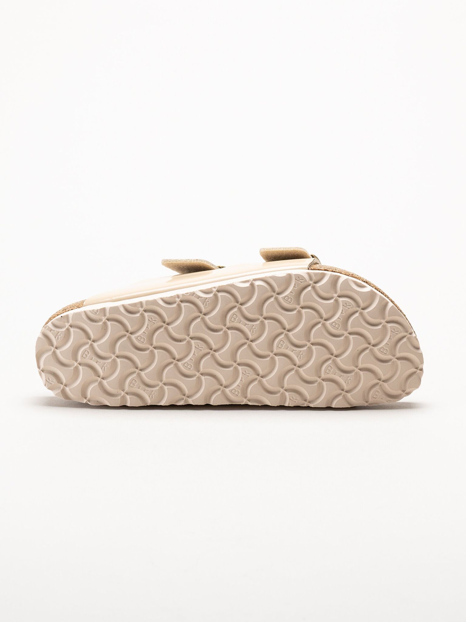 Birkenstock - Arizona Birko-Flor Patent - Beige slip in sandaler